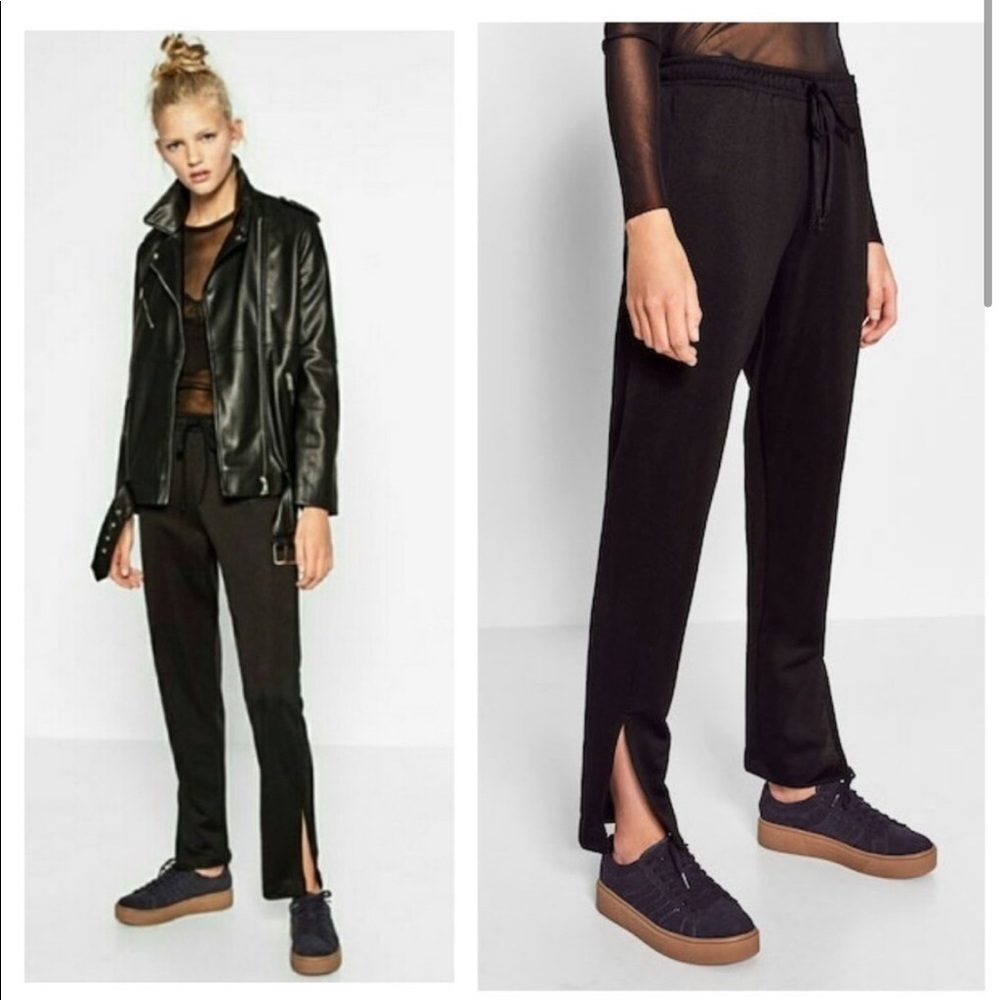 Zara Track Pants with Slit